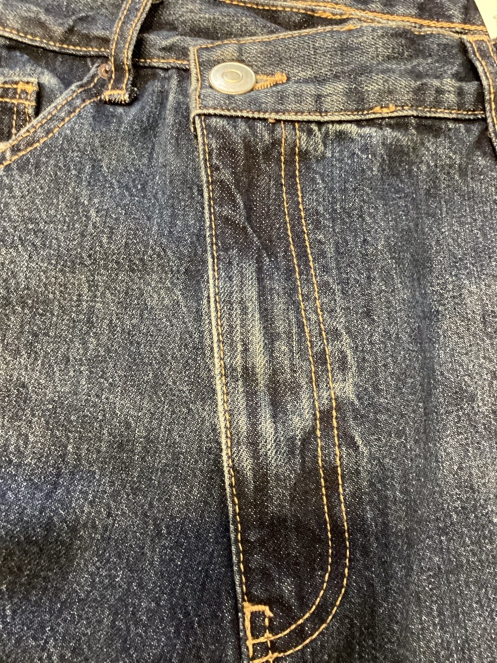 Zara HIGH-WAIST CROSSOVER WAIST WIDE LEG JEANS Size 8 - Picture 11 of 13